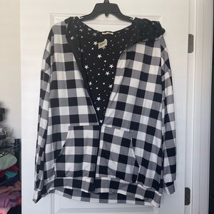 #280 - reversible zip up with hood